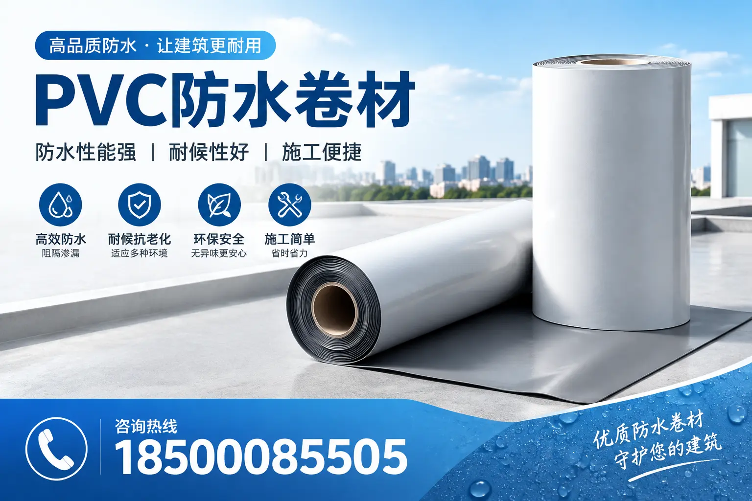 PVC防水卷材的维护保养秘籍,保障烟台客户的投资